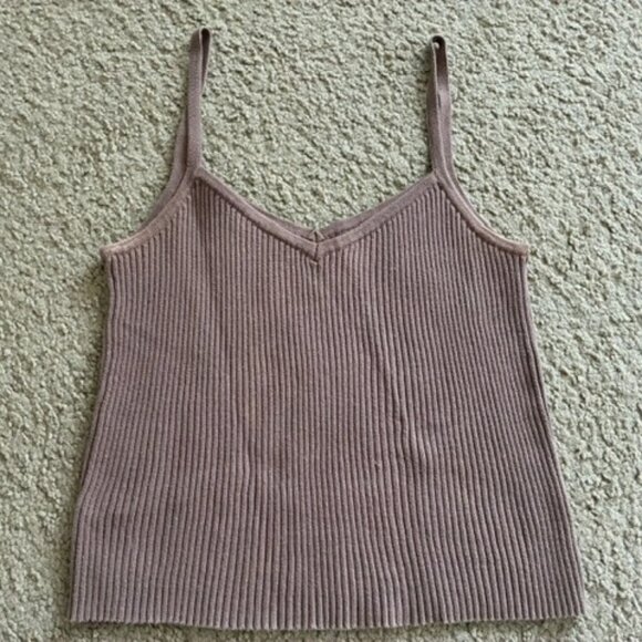 Raised By Water Women's Knit Tank in Taupe - Picture 4 of 6